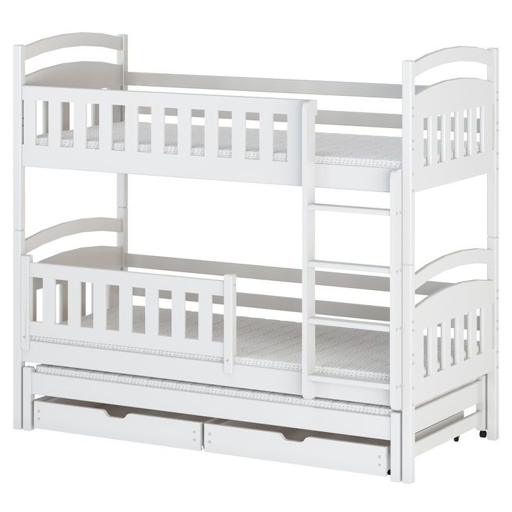 Poschodová posteľ ROMERIA biela, 80x180 cm 1