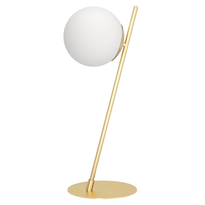 Stolná lampa RONDO mosadz/sklo 1