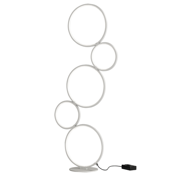 Stojacia LED lampa RONDO matná biela 1