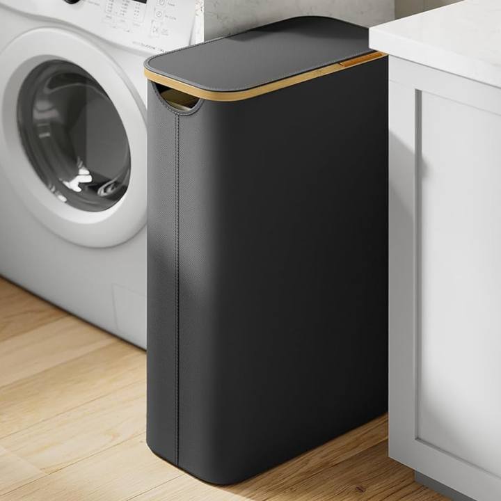 Kôš na bielizeň ROOTS 3 čierna/bambus 1