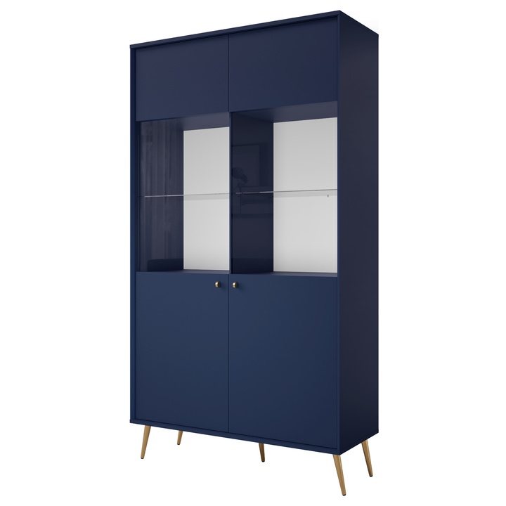 Vitrína ROSE 01 tmavomodrá 1