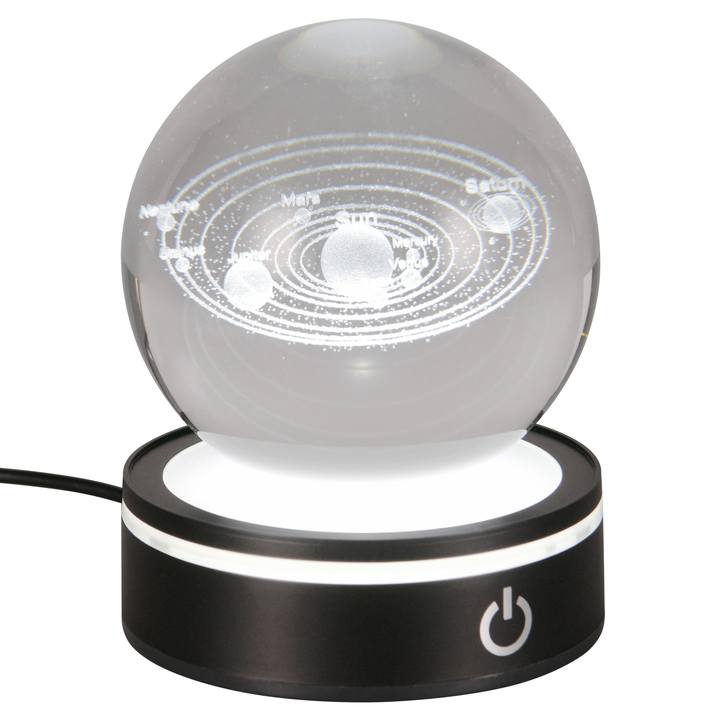 Stolná lampa  ROSEBUD 2 čierna/priehľadná 1