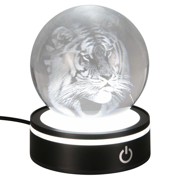 Stolná lampa ROSEBUD 3 čierna/priehľadná 1