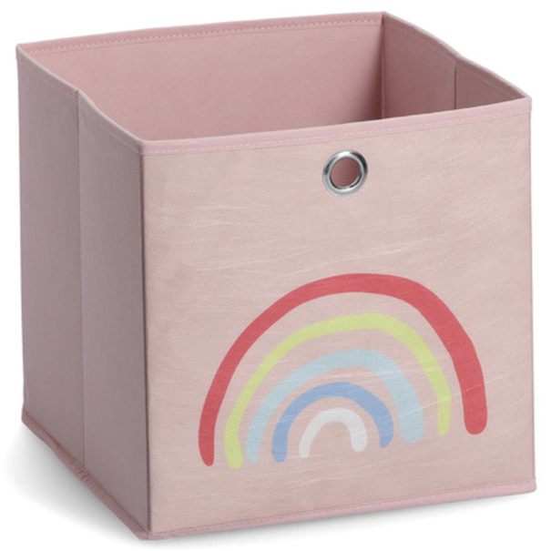 Detský úložný box ROSY RAINBOW ružová 1