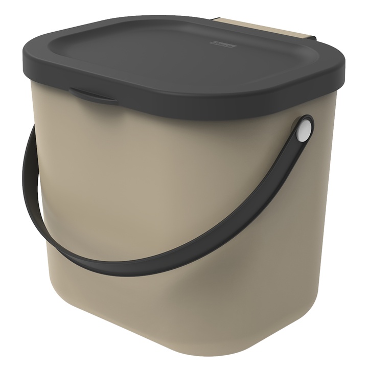 Kôš na triedený odpad ROTHO ALBULA 3 cappuccino/antracitová, 6 L 1