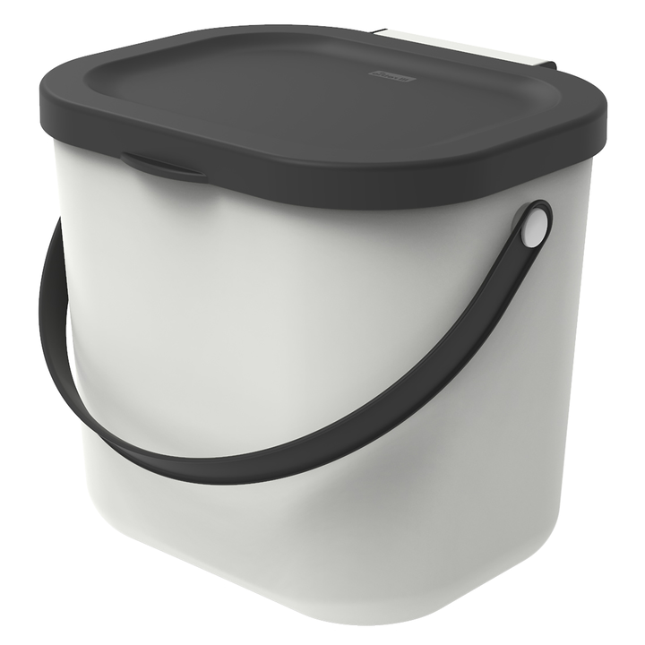 Kôš na triedený odpad ROTHO ALBULA 3 biela/antracitová, 6 L 1