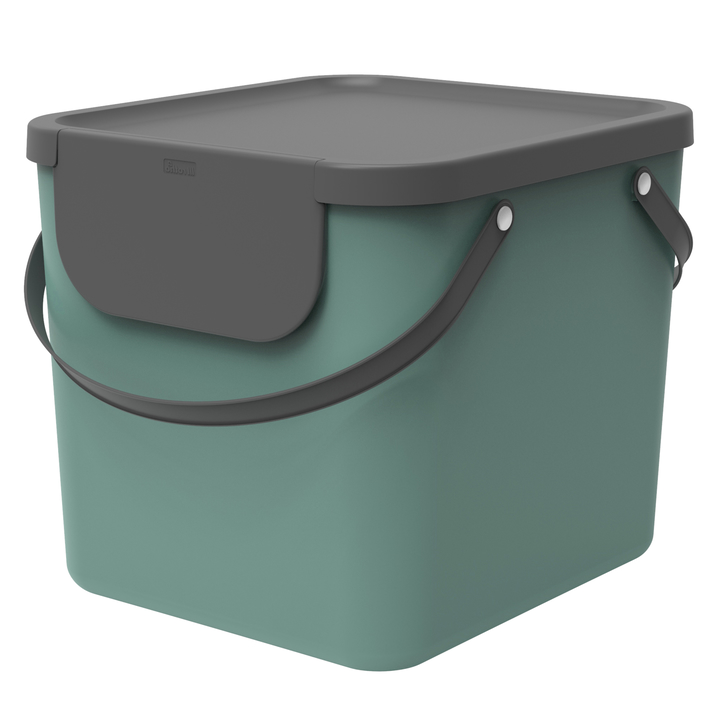 Kôš na triedený odpad ROTHO ALBULA zelená/antracitová, 40 L 1