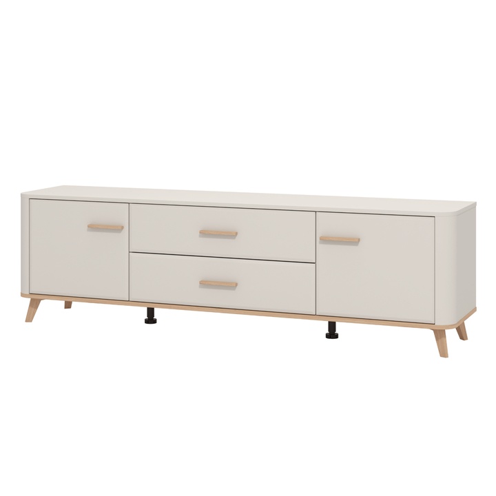 TV komoda ROWEN kašmírová/dub artisan, šírka 180 cm 1