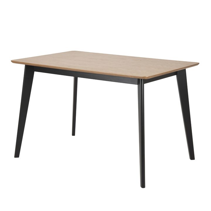 Jedálenský stôl ROXBY 4 prírodná/čierna 1