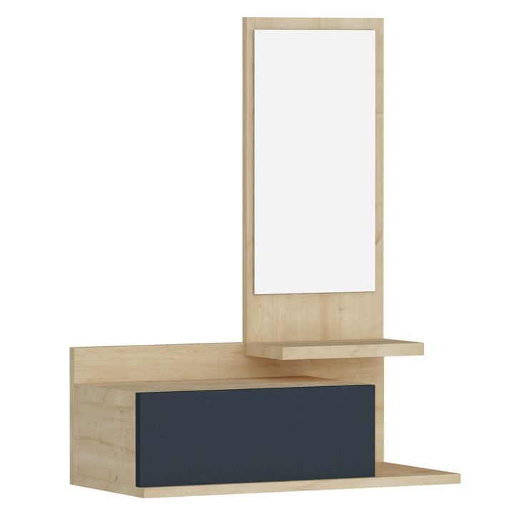 Predsieňová zostava ROZELLA prírodná/antracitová 1