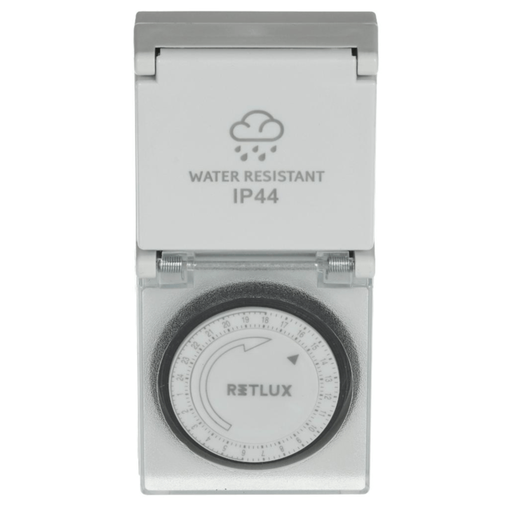 Vonkajšia mechanická spínacia zásuvka RST12MDO biela, denná 1