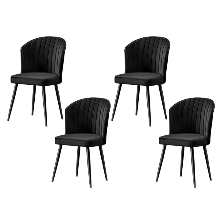 Jedálenská stolička RUBI 2 čierna. sada 4 ks 1