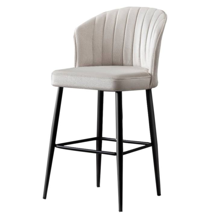 Barová stolička RUBI 3 krémová/čierna, sada 2 ks 1