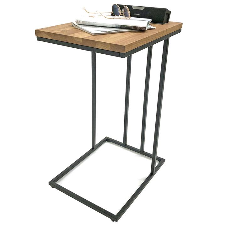 Prístavný stolík RUBI čierna/dub 1