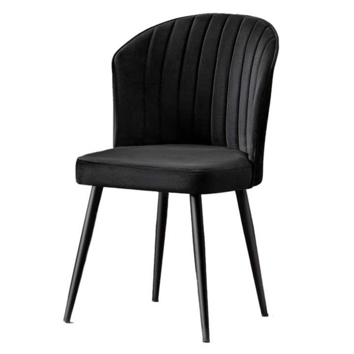 Jedálenská stolička RUBI čierna, sada 2 ks 1