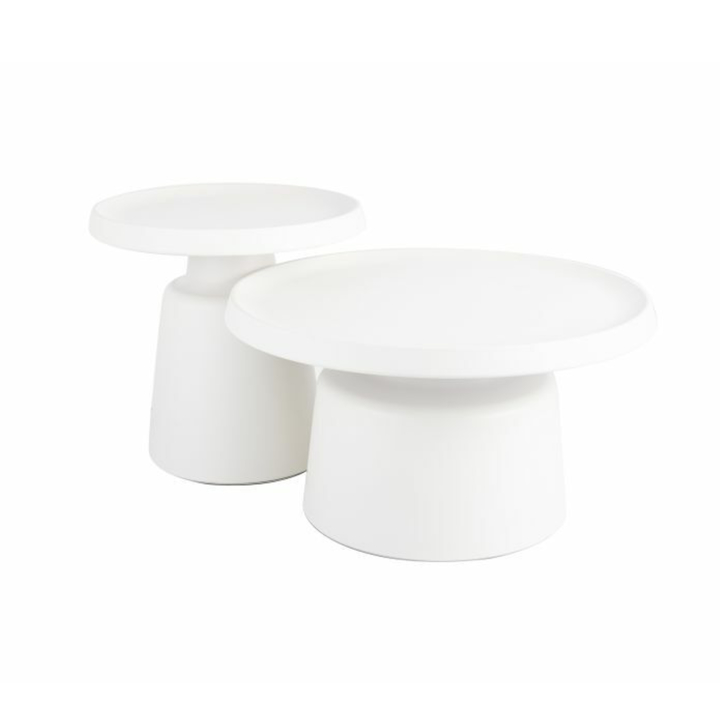 Konferenčný stolík RUDUS svetlosivá, sada 2 ks 1