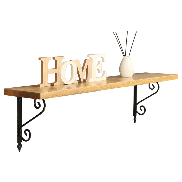 Nástenná polica RUNAL mango, šírka 75 cm 1