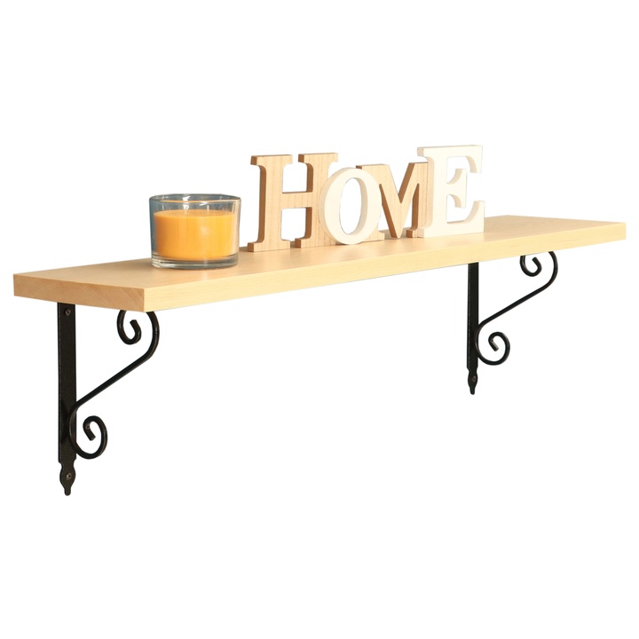 Nástenná polica RUNAL buk, šírka 150 cm 1