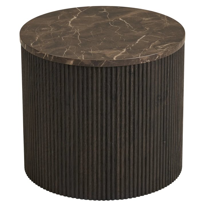 Prístavný stolík RUTO tmavohnedá 1