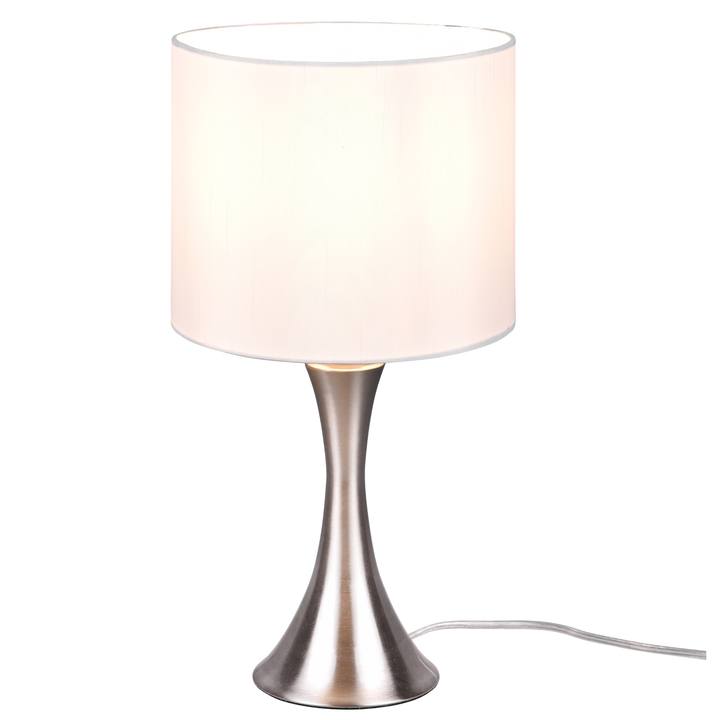 Stolná lampa SABIA nikel/biela 1