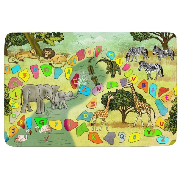 Detský penový koberec SAFARI viacfarebná, 110x160 cm 1