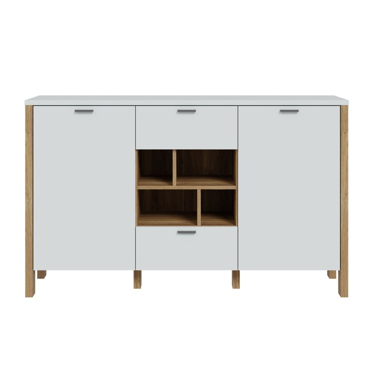 Komoda SAITAMA II dub mauvella/sivá 1