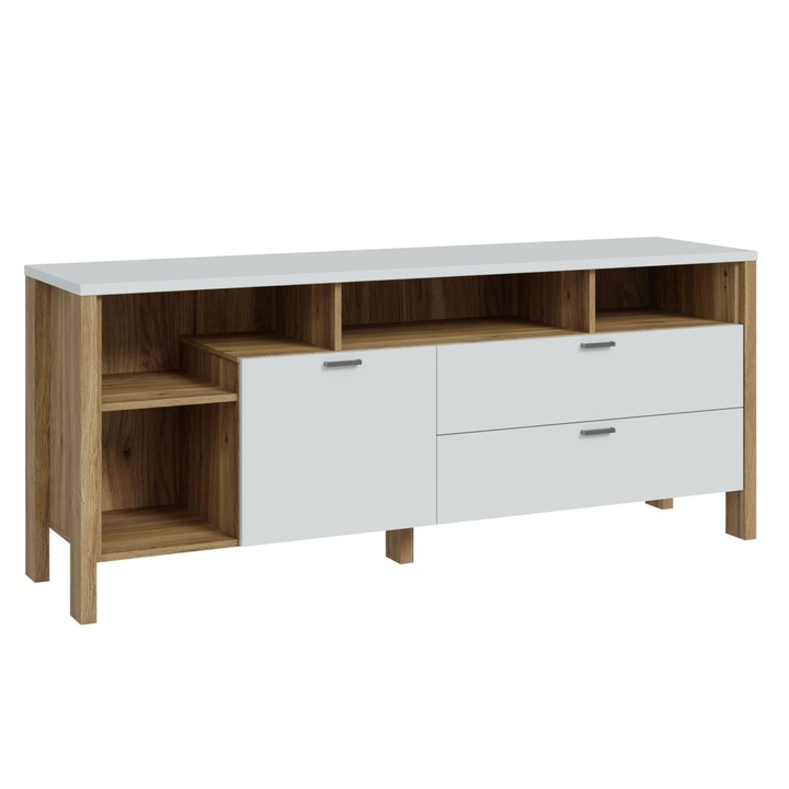 TV komoda SAITAMA R dub mauvella/sivá 1