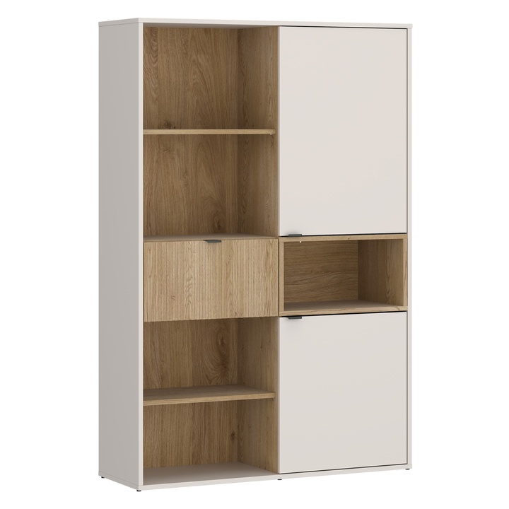 Regál SAMM dub cremona/kamenná béžová 1