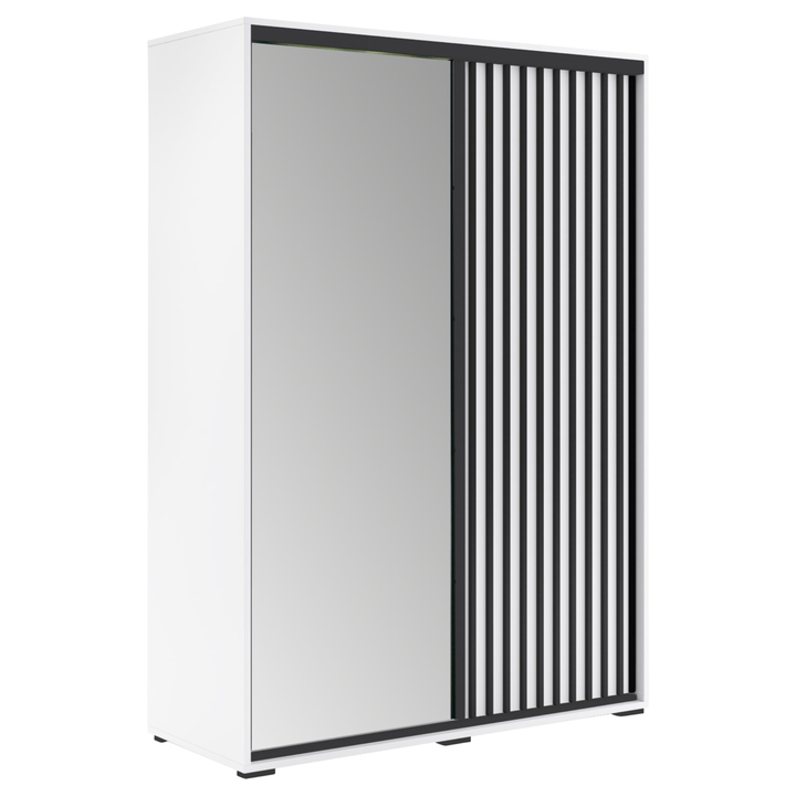 Šatníková skriňa SAMSON I biela/čierna 1