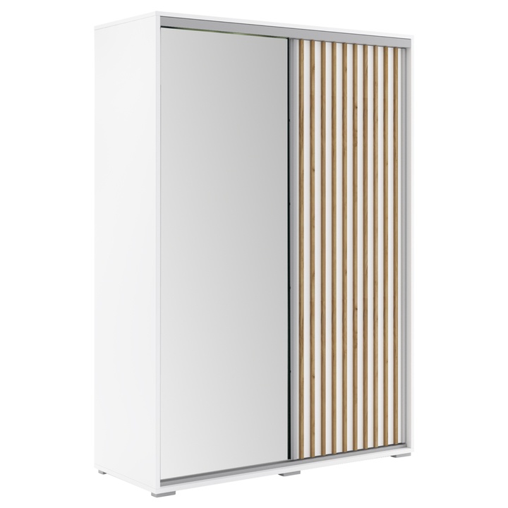 Šatníková skriňa SAMSON I biela/dub craft 1