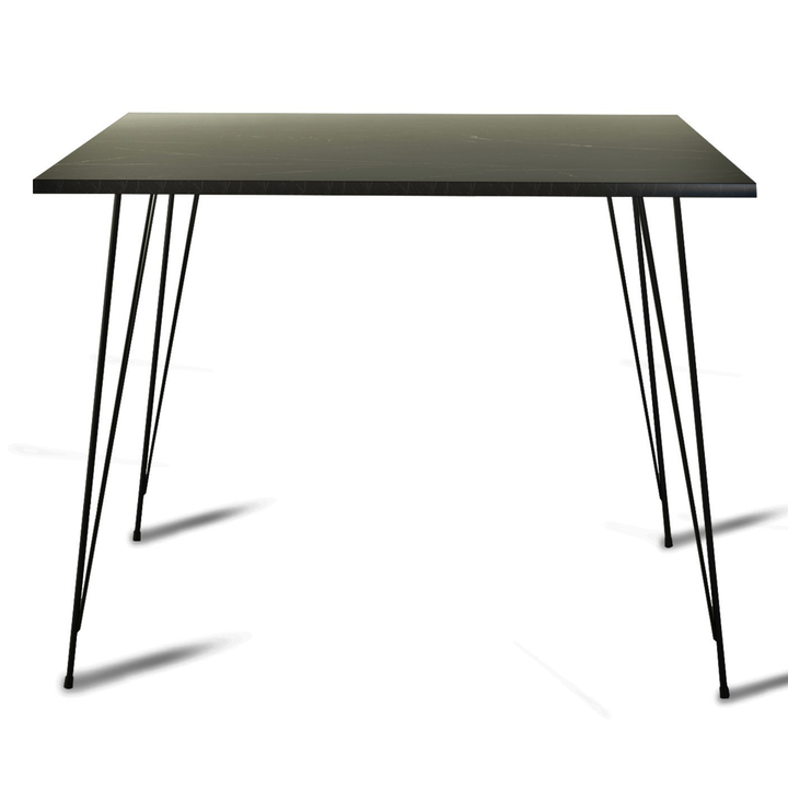 Jedálenský stôl SANDALF 2 čierny mramor/čierna 1