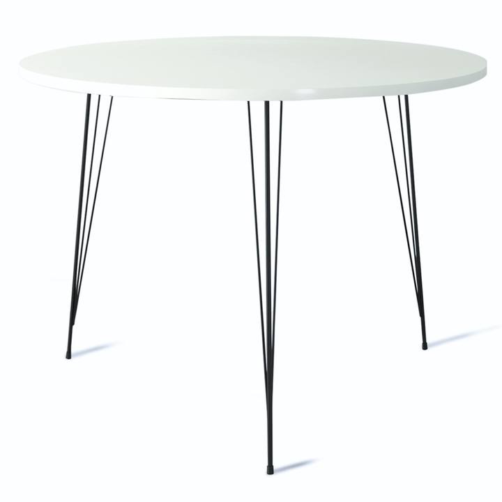 Jedálenský stôl SANDALF biela/čierna 1