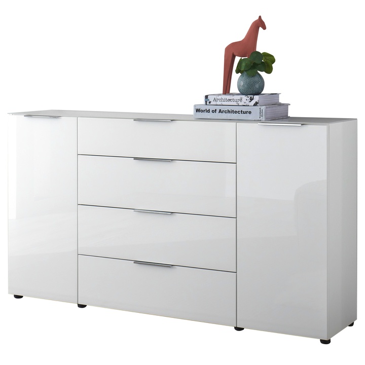 Komoda SANTORIN 4 biela 1