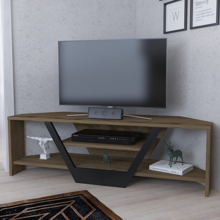 TV stolík SARES dub/čierna 1