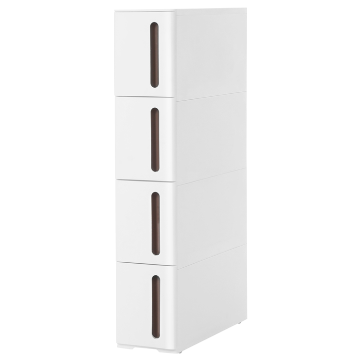 Regál s boxami SAVE biela/hnedá 1