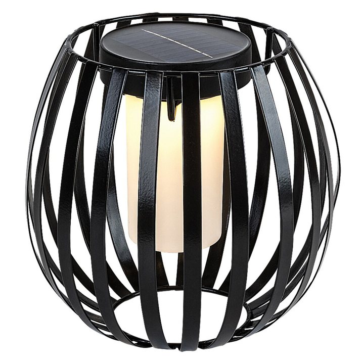 Vonkajšia solárna LED lampa SAVOCA čierna/biela 1