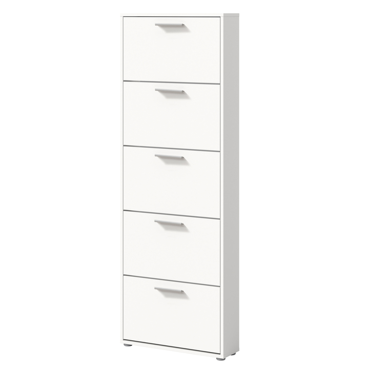 Skrinka na topánky SAXON 3 biela 1