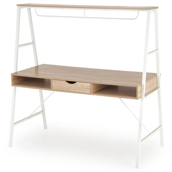 Písací stôl SCB-48 dub sonoma/biela 1