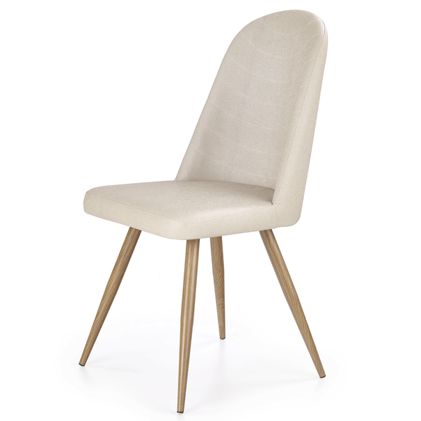 Jedálenská stolička SCK-214 dub medový/krémová 1