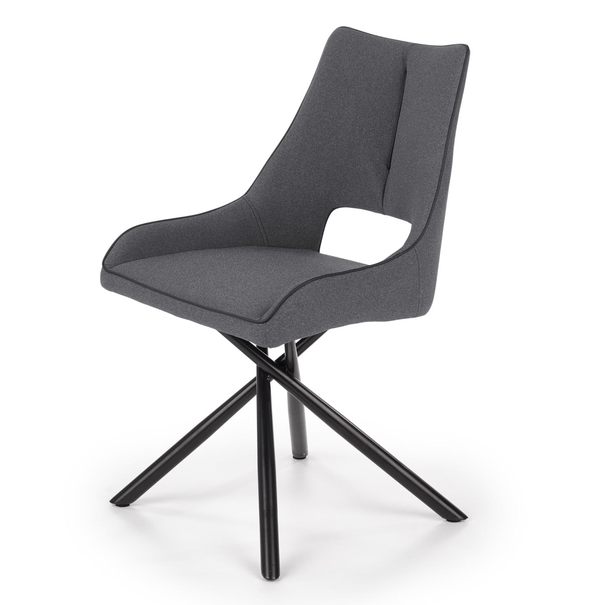 Jedálenská stolička SCK-409 sivá/čierna 1