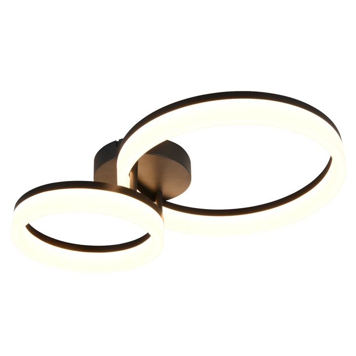 Stropné LED svietidlo SCOPE čierna/biela 1