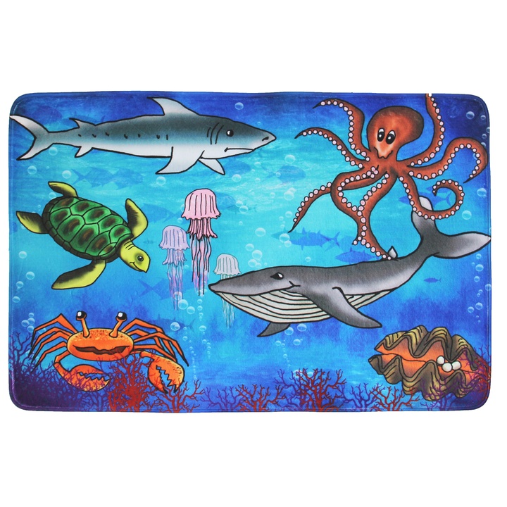 Detský koberec SEA WORLD viacfarebná, 77x117 cm 1