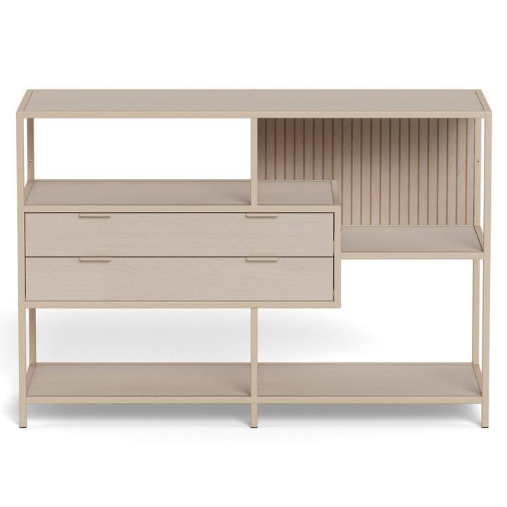 Regál/knižnica SEAFORD 18 sivá 1