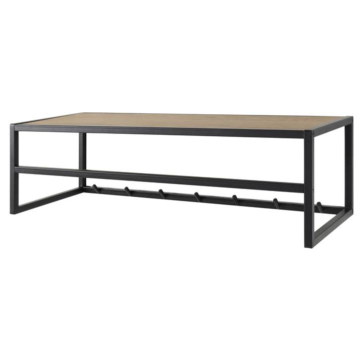 Nástenný vešiak SEAFORD 2 čierna/dub divoký 1