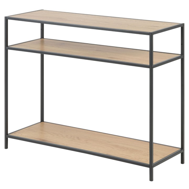 Konzolový stolík SEAFORD 2 čierna/dub divoký 1