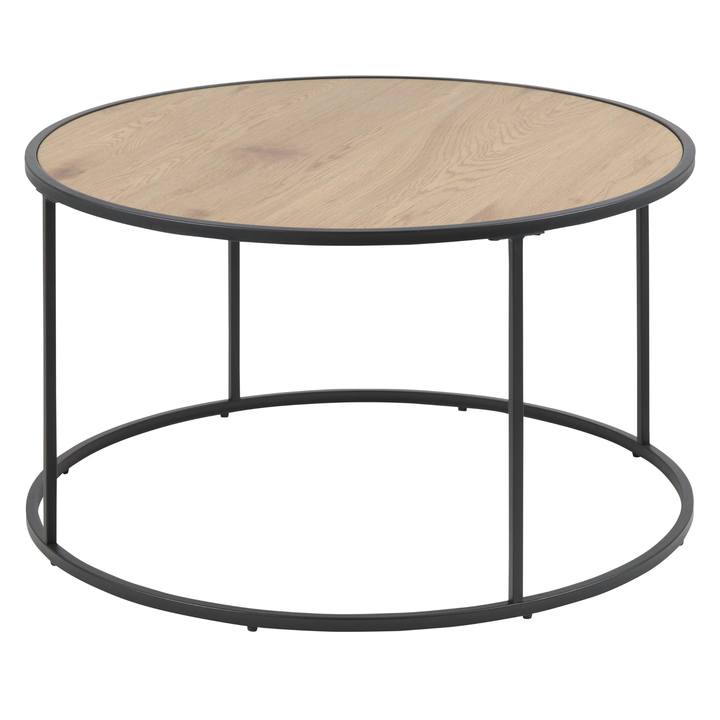 Konferenčný stolík SEAFORD 3 dub divoký/čierna 1