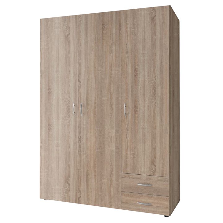 Šatníková skriňa SEBA 3 dub sonoma 1