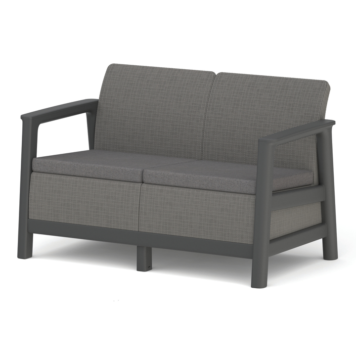 Záhradná pohovka SEDONA 2 sivá/grafitová 1