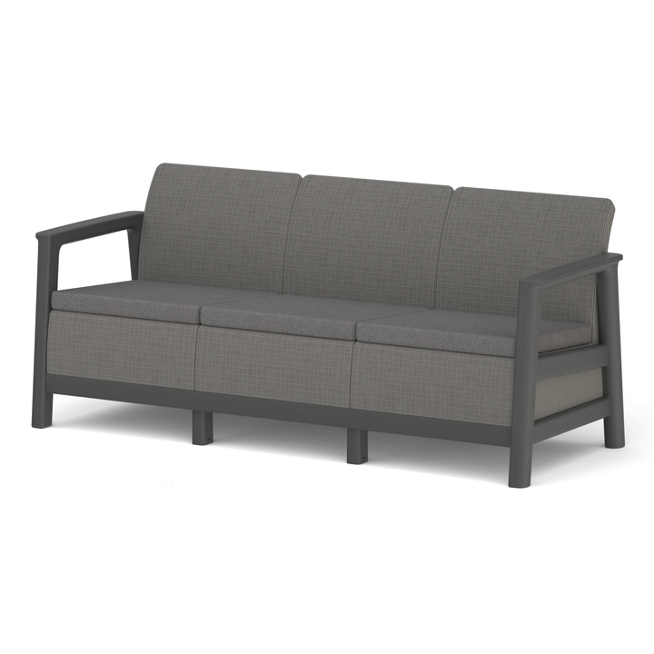 Záhradná pohovka SEDONA 3 sivá/grafitová 1