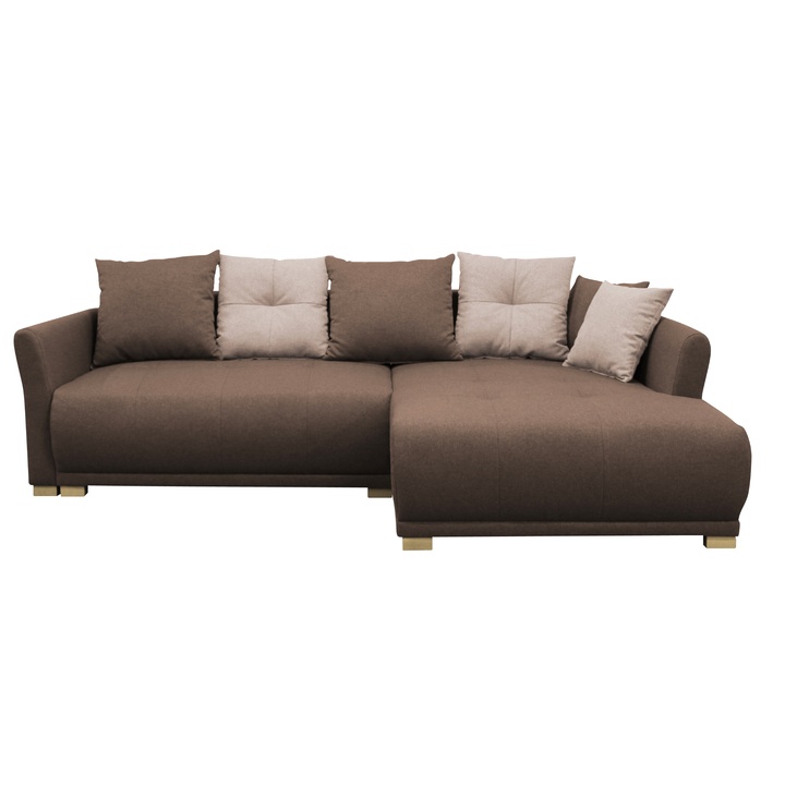 Sedacia súprava SELAVI pravá, hnedá 1